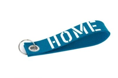 Sleutelhanger - Home - blauw