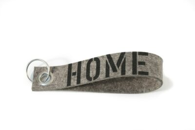Sleutelhanger - Home - grijs