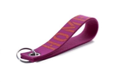Sleutelhanger - Home - roze